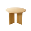 Minimalist Solid Wood Small Round Dining Table 4 Legs