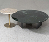 Modern Marble Top Round Side Table for Living Room