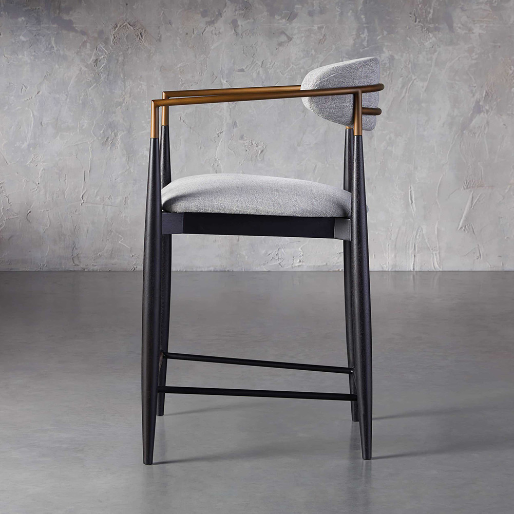 Elegant Alloy Frame Home White Metal Barstools High Chair 