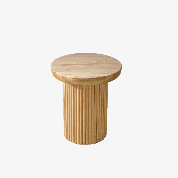 Living Room Wooden Round Side Table For Bedroom West Elm