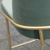 Minimalist Velvet Leather Metal Barstools Kitchen Dining Chair