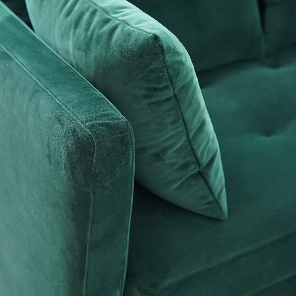 Green Velvet Modular Sofas Loveseats For Living Room