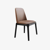  Brown Modern Pu Leather Accent Chair