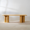 Minimalist Farmhouse Square Wood Dining Table Set For 4