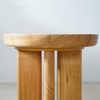 Solid Round Wood Side Tables For Living Room Bed 4 Legs