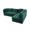 Green Velvet Modular Sofas Loveseats For Living Room