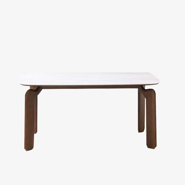 Modern Rectangle Marble Top Dining Table for Dining Room