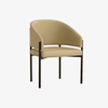 Velvet Modern Restaurant Metal Dining Chair with Arms