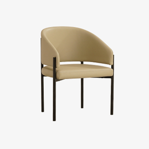 Velvet Modern Restaurant Metal Dining Chair with Arms