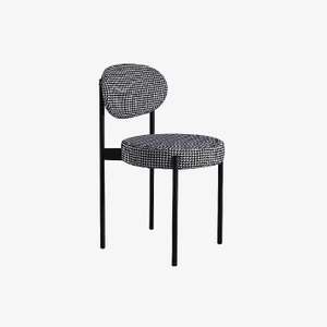 Fabric Lounge Metal Armless Chair