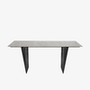 Modern Marble Top Dining Table with Stainless Steel Legs Dining Room Furniture