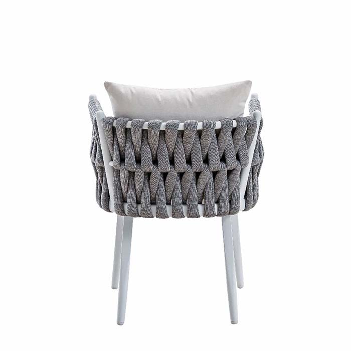 Garden Aluminium Rope Woven Patio Outdoor Chair