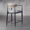 Elegant Alloy Frame Home White Metal Barstools High Chair 