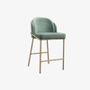 Minimalist Velvet Leather Metal Barstools Kitchen Dining Chair