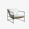 Modern White Lounge Chair Indoor Sofa Living Room Armchair