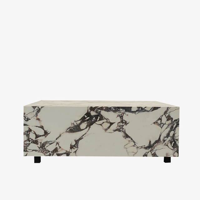Luxury Modern Marble Square Low Coffee Table 