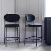 Modern High Barstool & Counter Stool Armless Backrest Barstool Chair 