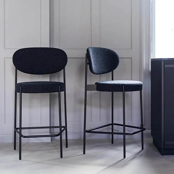 Modern High Barstool & Counter Stool Armless Backrest Barstool Chair 