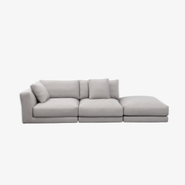 Italian Style Sofa Set Living Room Furniture Sitting Room 2 Seater Cotton Linen Sofa Set