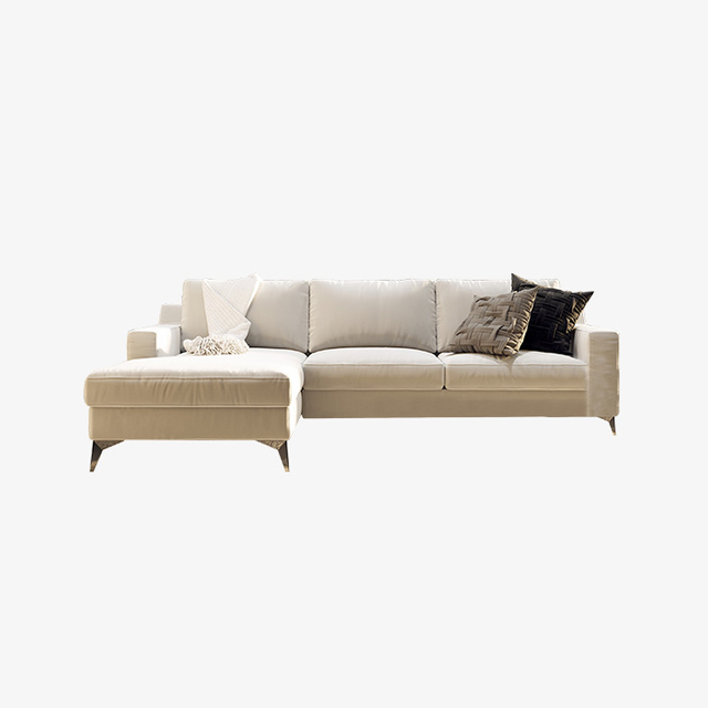 Scandinavian Left-Arm L-Sectional Sofa