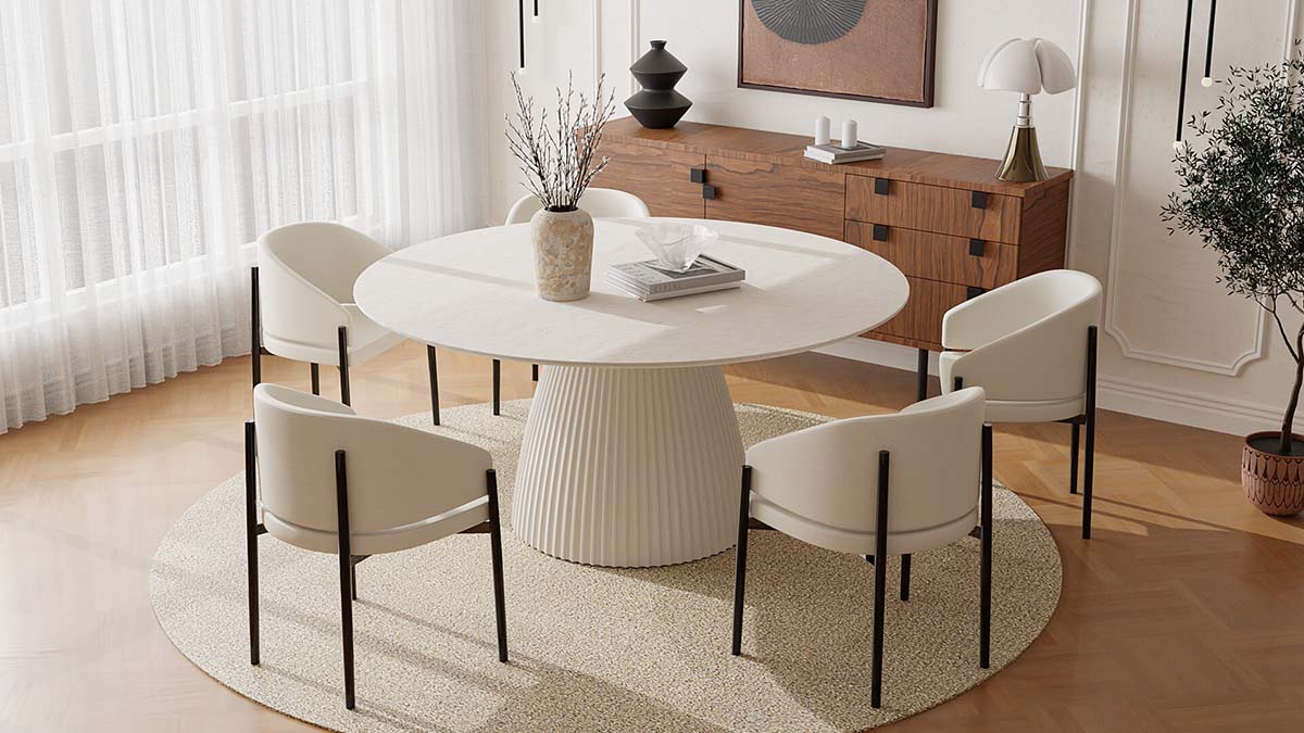 Concrete Round Dining Table