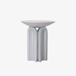 Luxury Sky Blue Unique Design Fiberglass Side Table / Nightstand