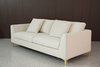 Italian Modern 2 Seater Sofa with Metal Legs 