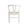 White Rope Weave Outdoor Arm Dining Chair Set Of 4