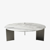 White Round Marble Coffee Table Modern Indoor Outdoor Furniture Sets