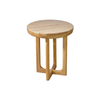 Wood Couch Round Side Table For Living Room Bedroom 4 Legs