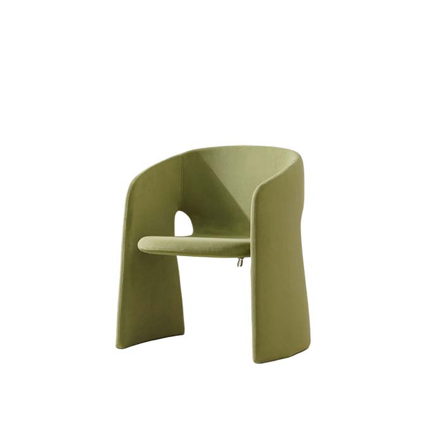 Italian Modern Green Velvet Dining Armchair 