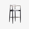 Elegant Alloy Frame Home White Metal Barstools High Chair 