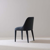 Modern Blue Velvet Upholstered Dining Chair