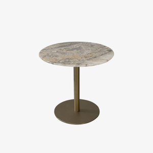 Modern Marble Top Round Side Table for Living Room