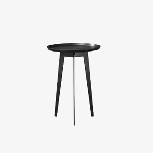 Balck Outdoor Furniture Living Room Sofa Round Side Table Metal