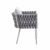 Garden Aluminium Rope Woven Patio Outdoor Chair