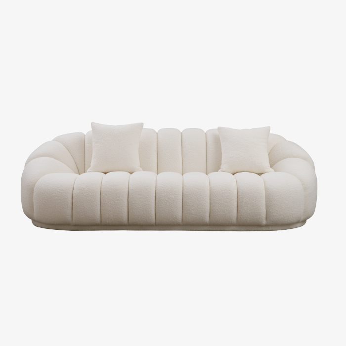 Modern Contemporary Pumpkin Design Three-seater Sofa