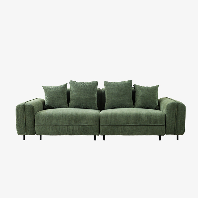 Minimalist Blue Small Two Seater Velvet Sofa And Loveseat 