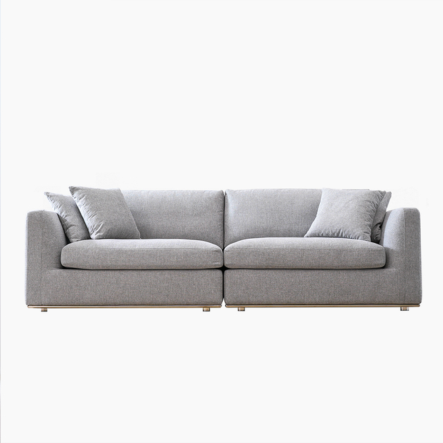 Modern Upholstered 3 Seater Sectional Sofa Living Room