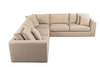 Italian Style Furniture Modern Sofas Sectional L Shape Fabric Sofa Set