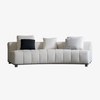 Modern White Piano Keys Design Three-seater Upholstered Sofa Couch