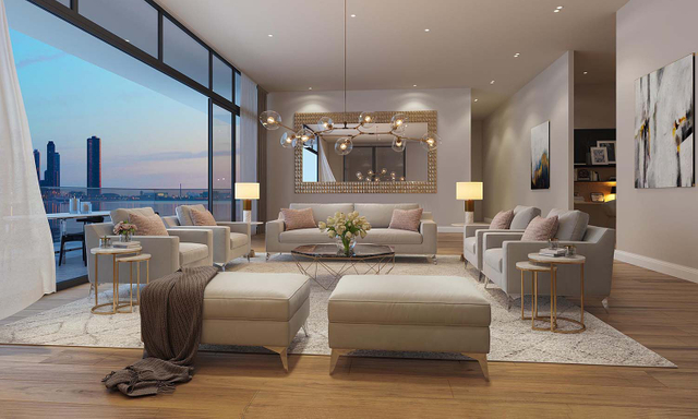 Living Room Sofa Sets with Ottoman