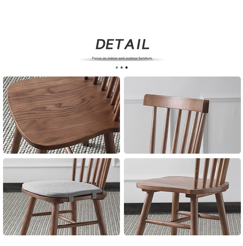 natural wood dining chair