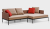 Modern Upholstered Metal Outdoor Sofas