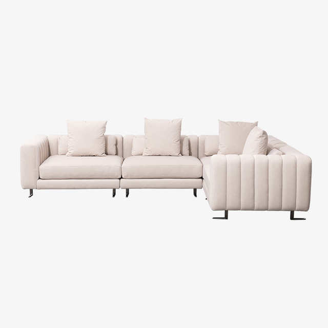 Modern Minimalist L Shaped Sectional Cornor Sofa for Living Room