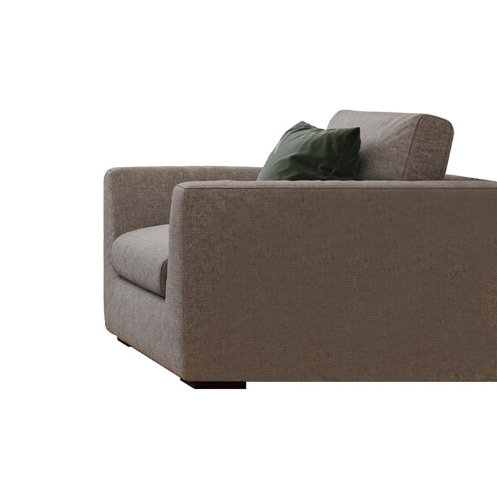 Living Room Modern 3 Seater Chaise Sofa 