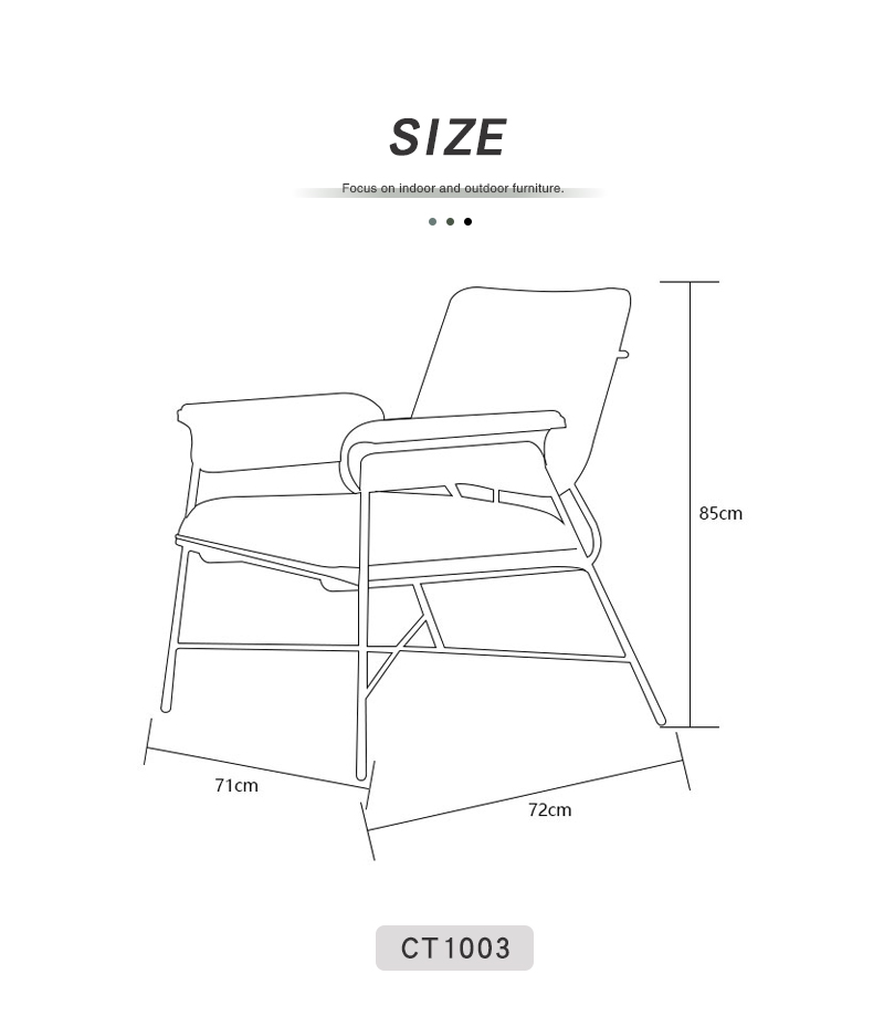 Dining Chair with Metal leg