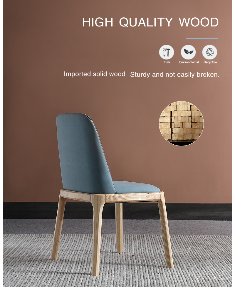 Nordic Modern Design Dining Light Wood Dining Chair