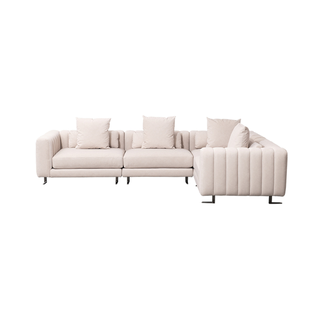 Modern Minimalist L Shaped Sectional Cornor Sofa for Living Room