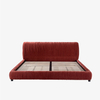 Modern Velvet King Bed Frame Upholstered Platform Bed
